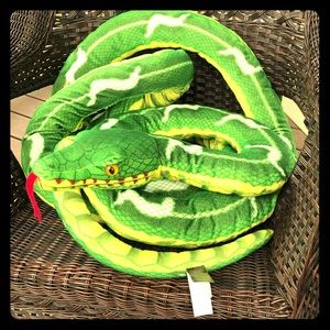 Melissa & Doug Large Stuffed Green Snake Toy